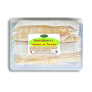 Curry Chicken Roti - 2 Pack - Dhalpuri or Paratha