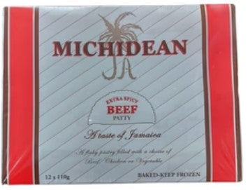 Michidean Patty Box - Beef, Spicy Beef, Chicken or Vegetable